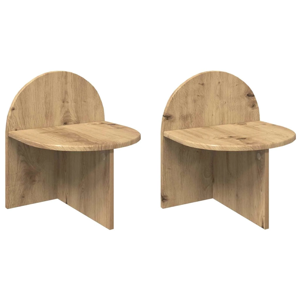 Comodino 2 pcs Rovere Artigianale 40 x 35,5 x 45,5 cm 8001148
