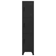 Armadietto con Serratura Nero 38x45x180 cm in Acciaio 339782
