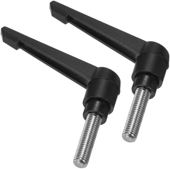Ferramenta per serraggio 2 pezzi - Regolabile - M10 x 30 mm - Chiave inglese a vite con pulsante - Acciaio inox 304 - Per macchine - Viti a mano