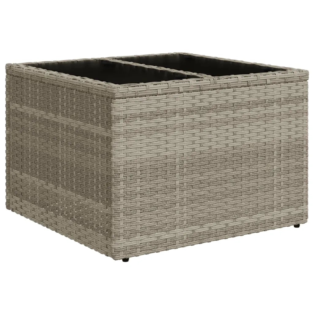 Set Divano Giardino 10 pz con Cuscini Grigio Chiaro Polyrattan 3221831