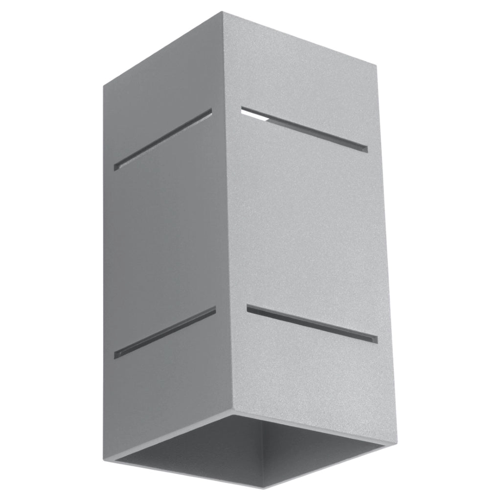 Applique KUBANO grigia in alluminio G9 Pure Lume PU.0479