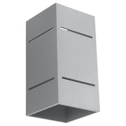 Applique KUBANO grigia in alluminio G9 Pure Lume PU.0479