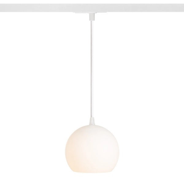 Lampadario COPA per binari monofase vetro opalino 230V E27 28W