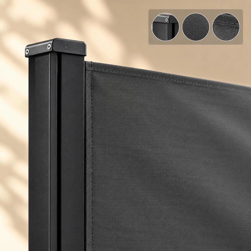 Extendable Side Awning, Anthracite, 160x500 Cm
