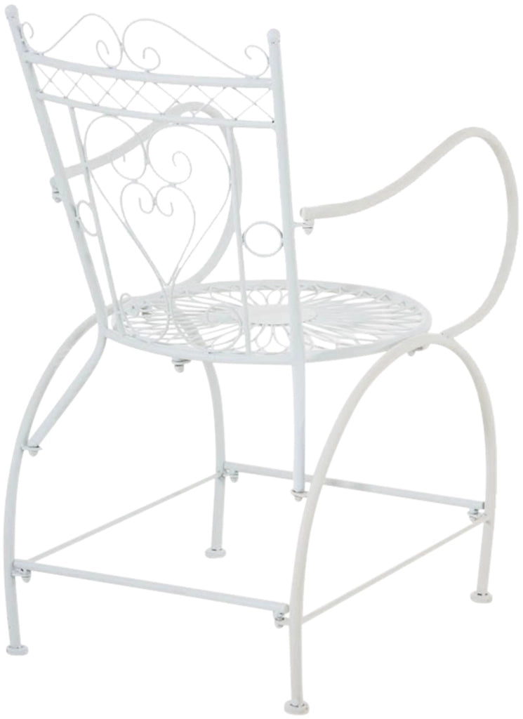 Sedia Giardino Sheela in Metallo bianco