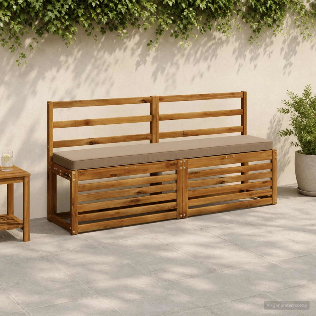 Cuscino per Panchina a 1 Pezzo VUGHT 100% Poliestere Tortora 950814