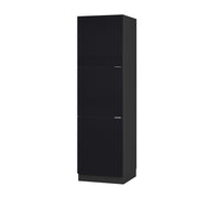 Vicco Mobile per forno da incasso Nero a righe 60 cm