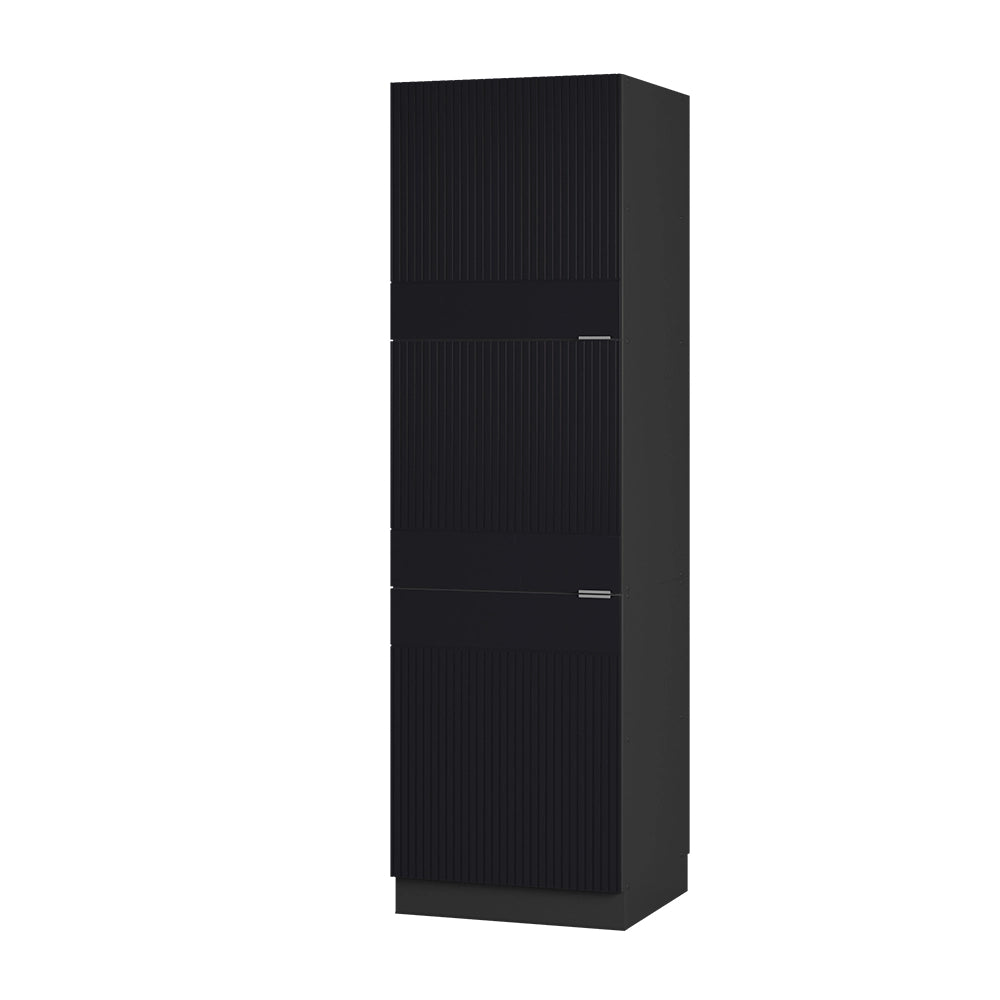 Vicco Mobile per forno da incasso Nero a righe 60 cm