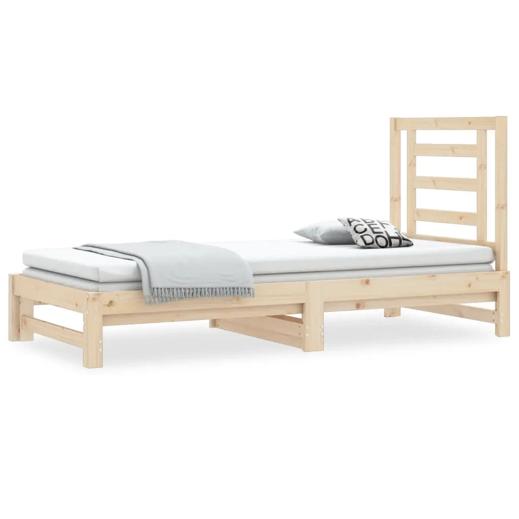 Dormeuse Estraibile 2x(90x200) cm in Legno Massello di Pino cod mxl 63070