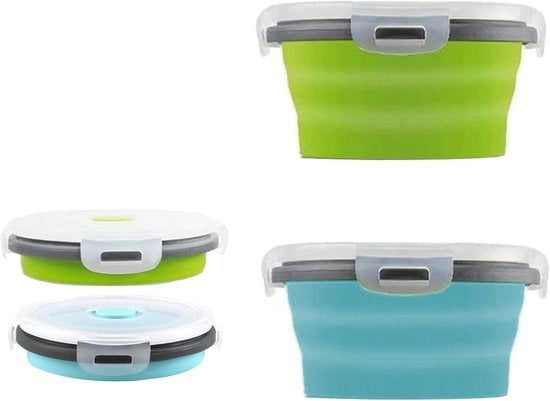 Contenitori Opovolbili in Silicone per Cibo e Ripostiglio per Risparmiare Spazio e Facilità