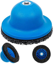 Sistema di raschiamento per ruote, sfera di raschiamento in carburo di silicio, setola di raschiamento per ruote, kit di pulizia per ruote, pulizia ruote, rimozione ruggine, diametro interno 90 mm, diametro esterno 150 mm