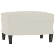 Panca crema 70x35x41 cm in Velluto CFW5146290