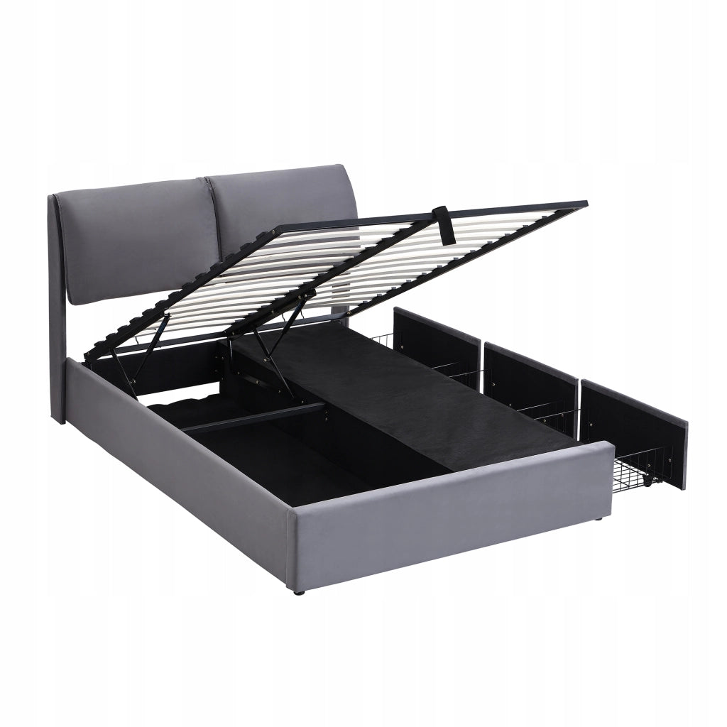 Letto singolo con 3 cassetti - Xylo - 140x190 cm