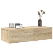 Scaffale a Parete con Cassetti Sonoma 60x26,5x15 cm Truciolato 859970