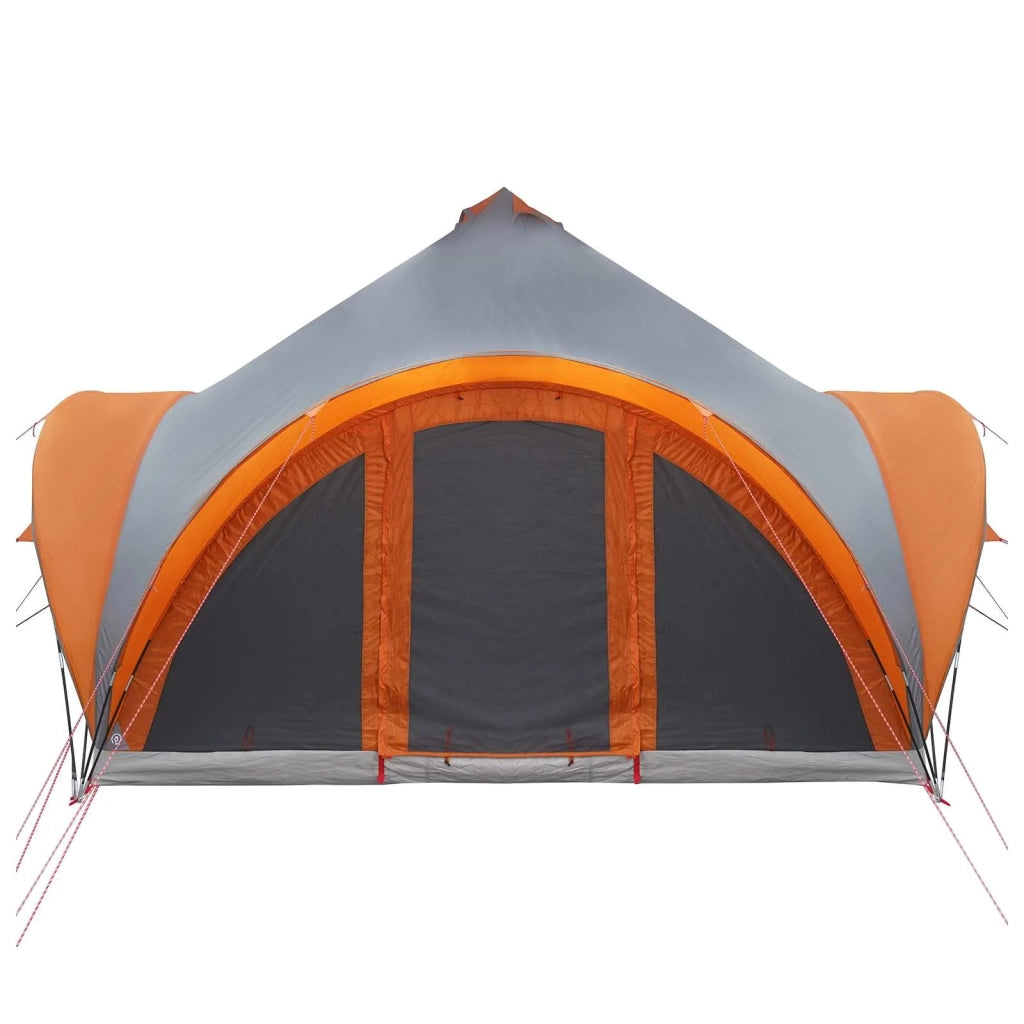 Tenda Tipi Grigio e arancione 6 persone Poliestere e Acciaio 42028625