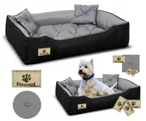 AIO FACTORY 55x45 cm PRESTIGE Letto per cani impermeabile grigio