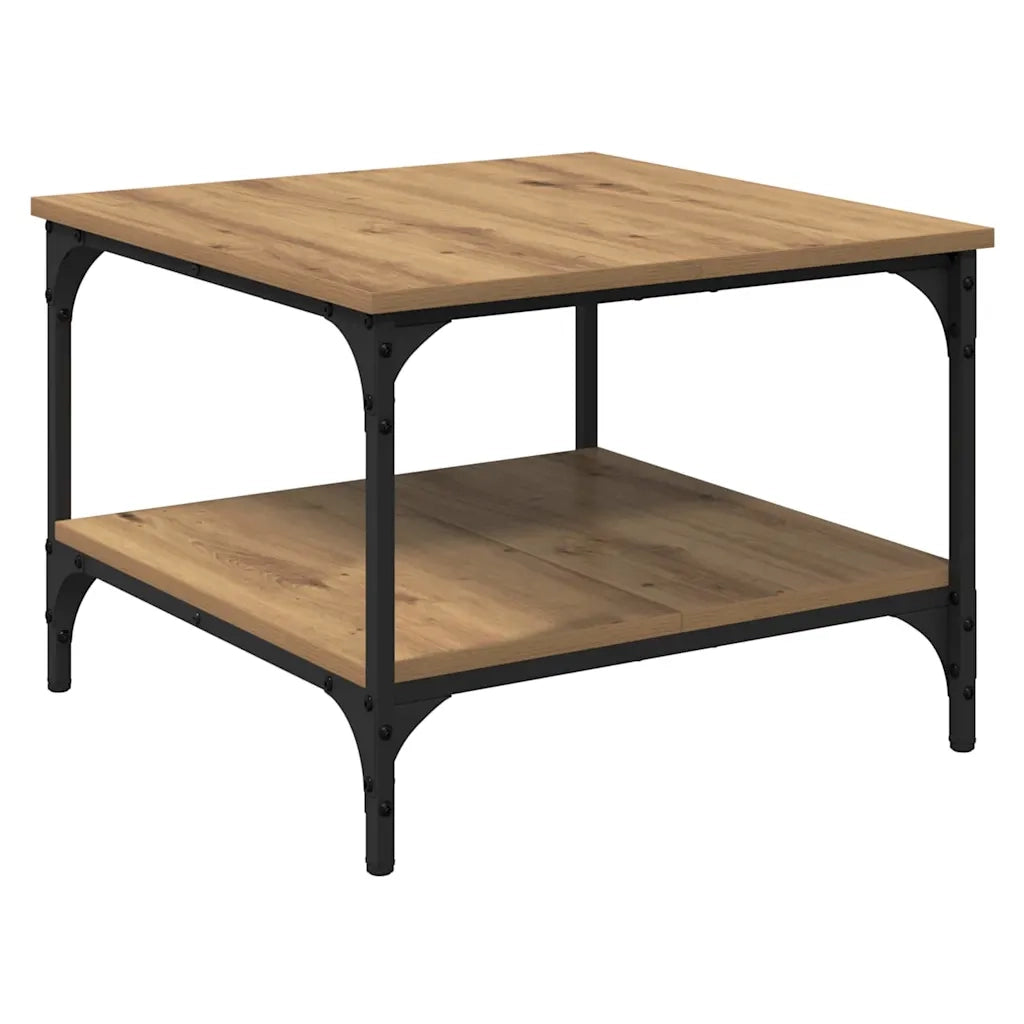 Tavolino da salotto Rovere artigianale 55 x 55 x 40 cm