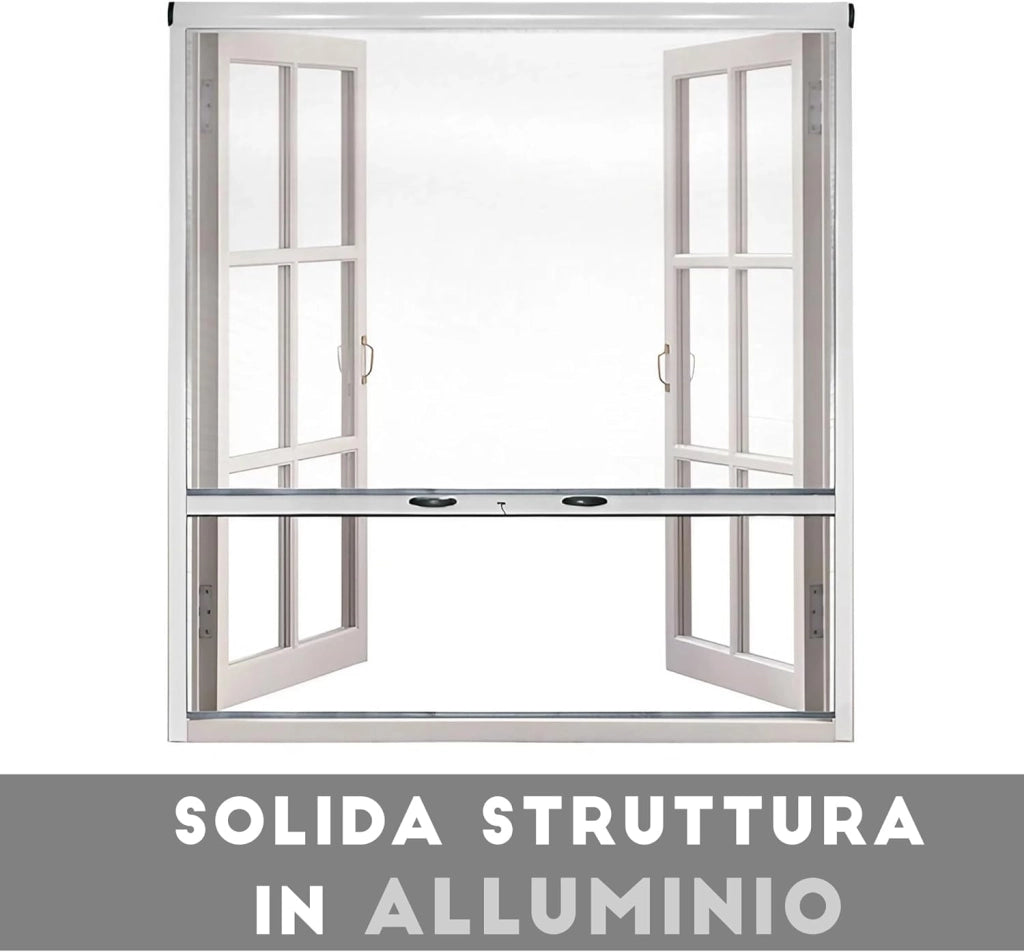 ZANZARIERE PER FINESTRA Bronzo/150 cm/60 cm