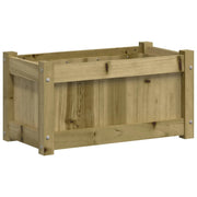 Fioriera | Cassetta per fiori | Vaso da Giardino 60x31x31 cm in Legno di Pino Impregnato