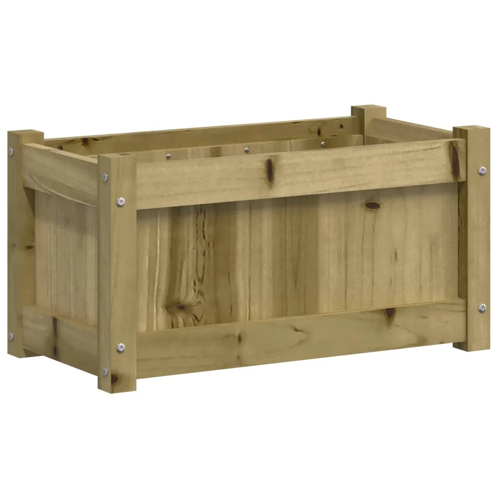 Fioriera | Cassetta per fiori | Vaso da Giardino 60x31x31 cm in Legno di Pino Impregnato