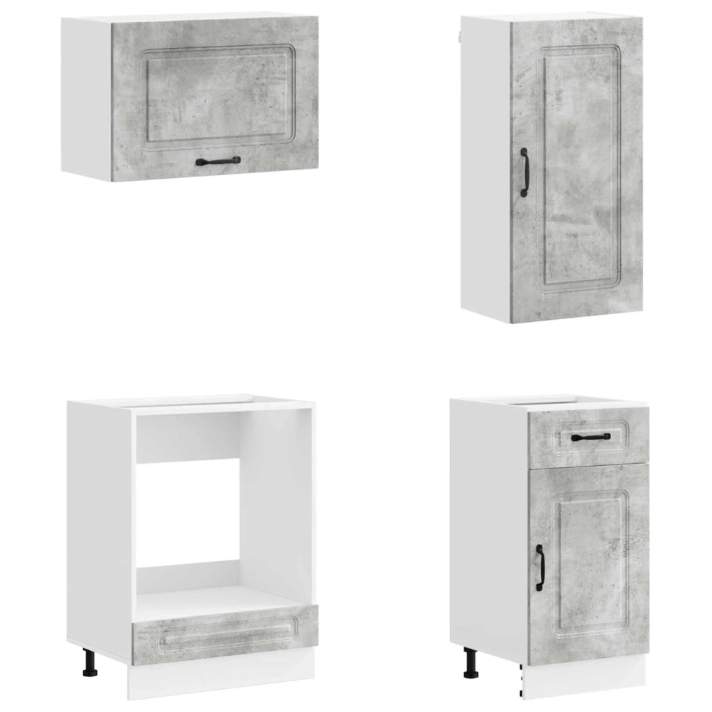 Unità Cucina KALMAR 8 pcs Grigio Cemento Legno ingegnerizzato 3438186