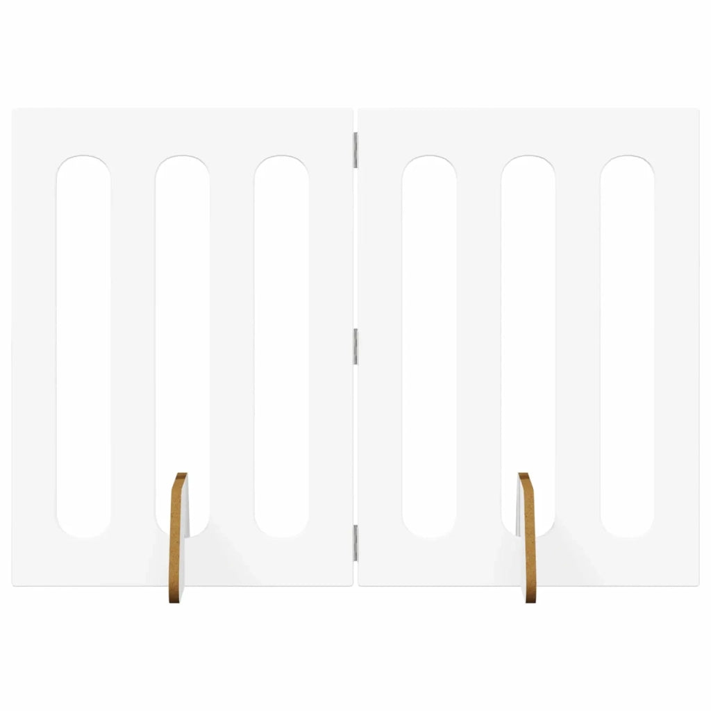Recinto pieghevole per animali 2 pz Bianco 100,5 x 38 x 70 cm CFW5864939