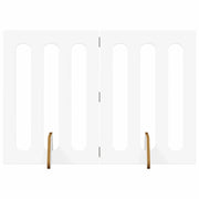 Recinto pieghevole per animali 2 pz Bianco 100,5 x 38 x 70 cm CFW5864939