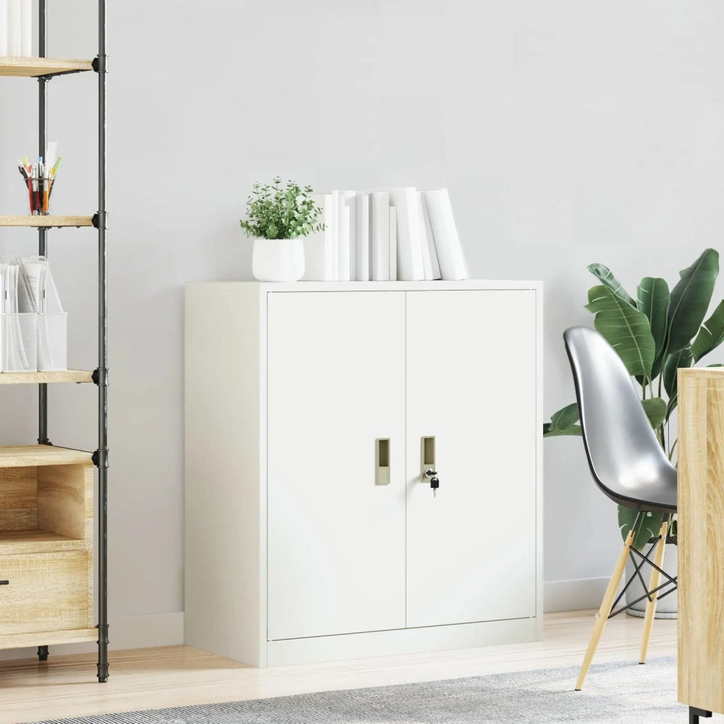 Armadio Bianco 80 x 40 x 90 cm Acciaio