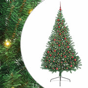 Albero di Natale Artificiale-Albero Natalizio con luci integrate Verde 210 cm 122460