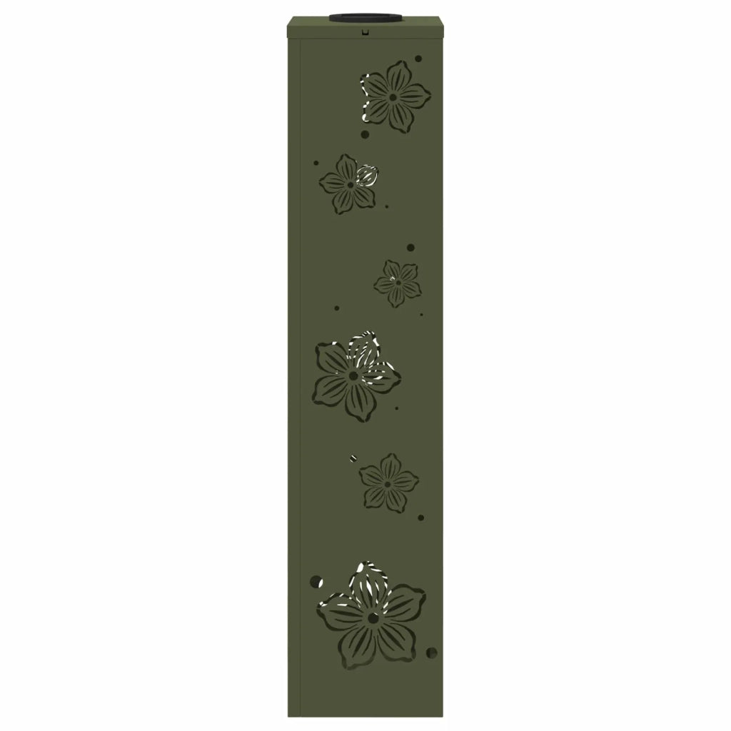 Faro LED solare per sentieri 2 pz Verde oliva CFW6409209