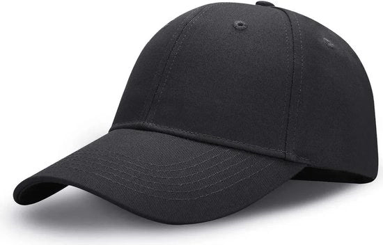 Cappello da baseball per uomo con fori di ventilazione e protezione dal sole; cappello da baseball per donna, realizzato in cotone puro, adatto allo sport, al viaggio e all'attività all'aperto, nero.