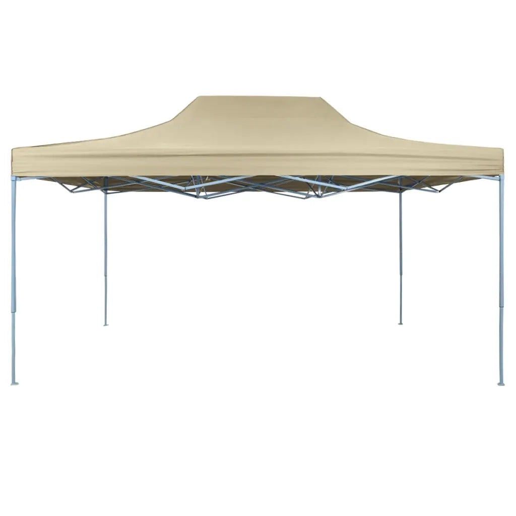 Tenda Pieghevole Pop-Up - Tenda Gazebo 3x4,5 m Bianco Crema