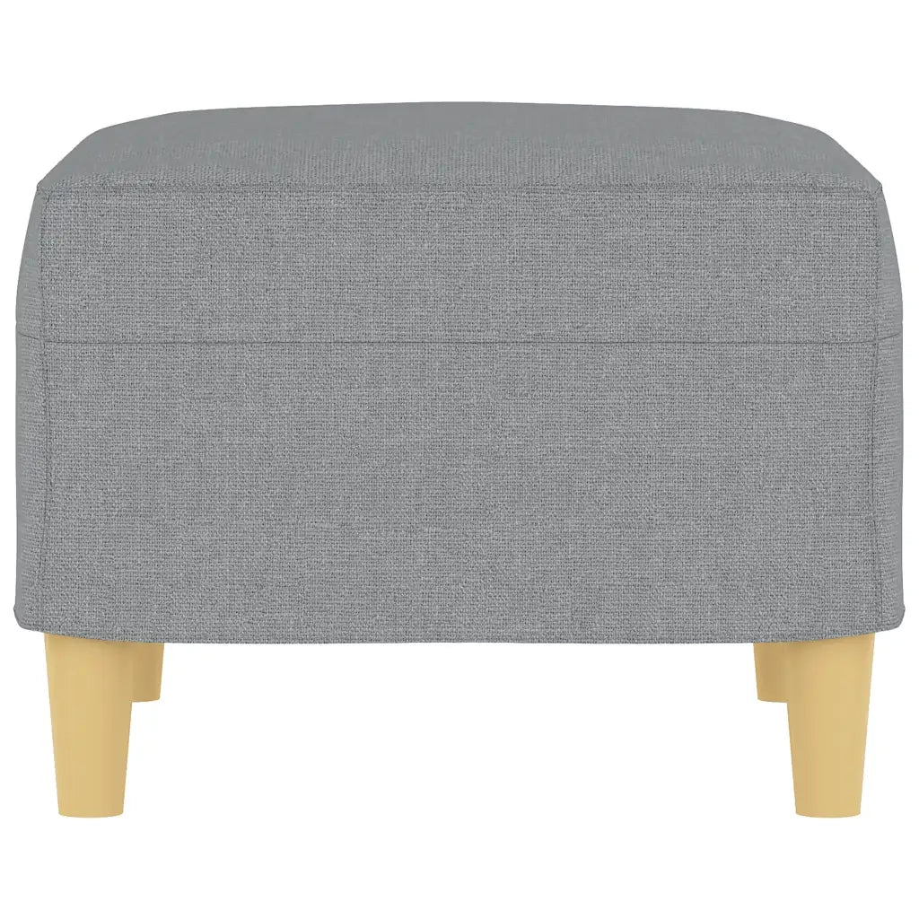 Poggiapiedi Grigio Chiaro 60x50x41 cm in Tessuto 349263