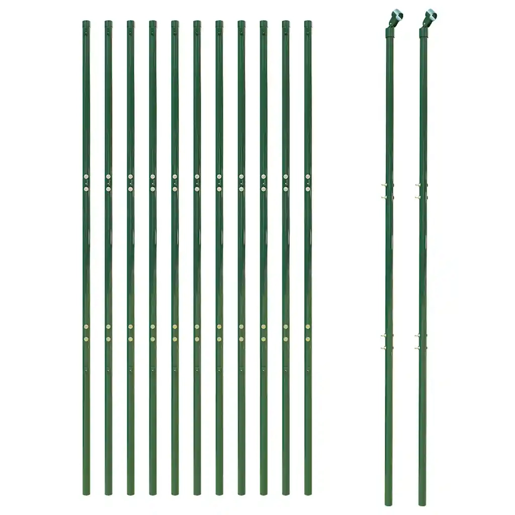 Recinzione Metallica Verde 1,8x25 m in Acciaio Zincato
