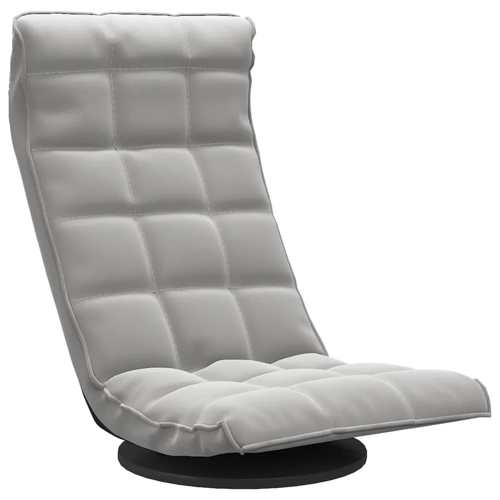 Sedia da Pavimento Girevole Grigio Chiaro in Velluto CFW3226288