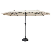 Ombrello doppio 2x4m LINAI beige
