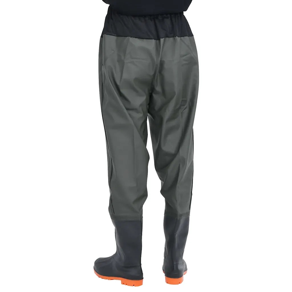 Wader da Pesca alla Vita con Stivali Verde Scuro Taglia 46 4017016