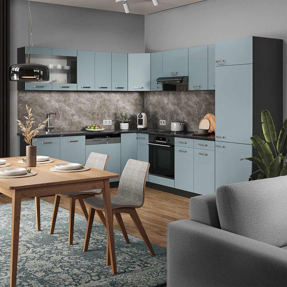 Vicco Frontale cucina Grigio-blu 39.6 x 71.3 cm frontale del mobile per mobile base ad angolo