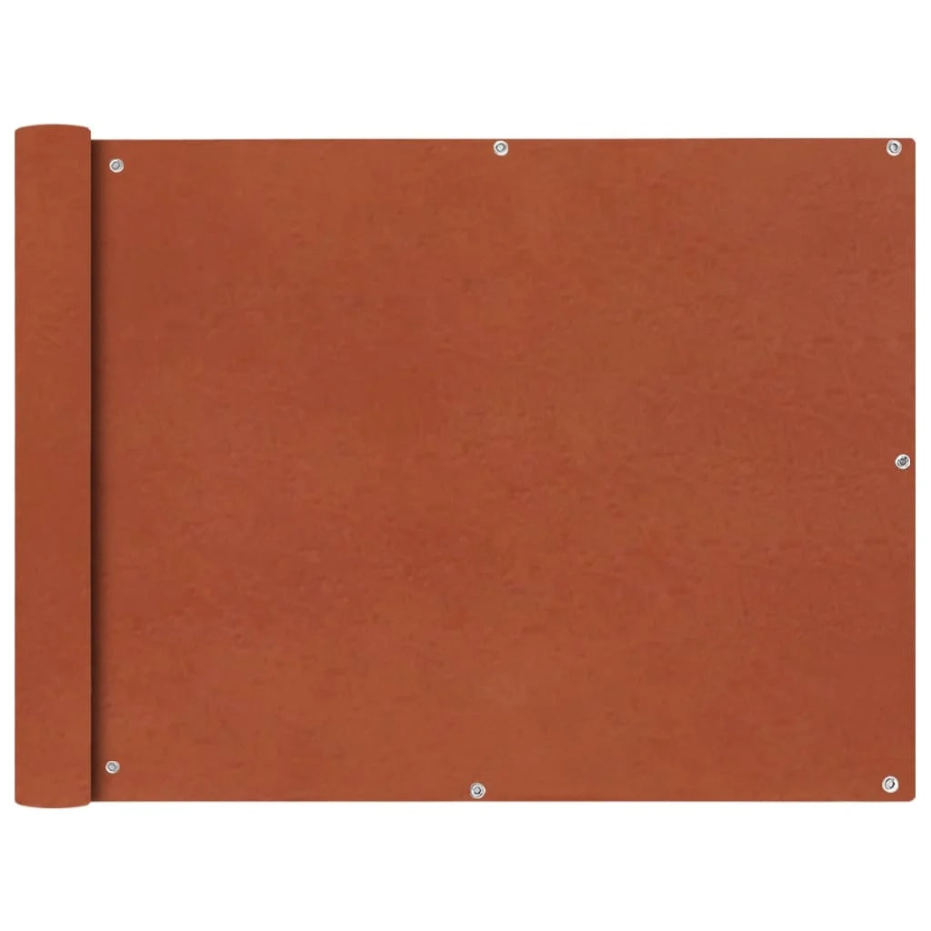 Schermo per balcone schermo per la privacy tessuto Oxford 90 x 600 cm marrone ocra 02_0010180