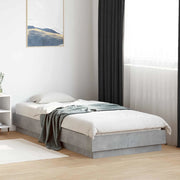Letto con LED Grigio Cemento 80 x 200 cm Legno ingegnerizzato 8009008