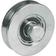 RUOTA CON BULLONE PER CANCELLI A 2 CUSCINETTI 120 mm