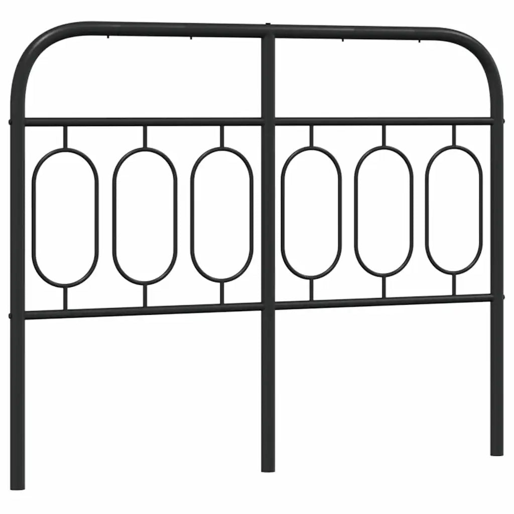 Testiera di Ricambio in Metallo Nero 120 cm 377148