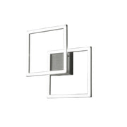 Lampada a soffitto AFRODITE P/P 28W 1400lm 3000K dimmerabile taglio fase - Titanio - Struttura in alluminio e diffusore in silicone opale