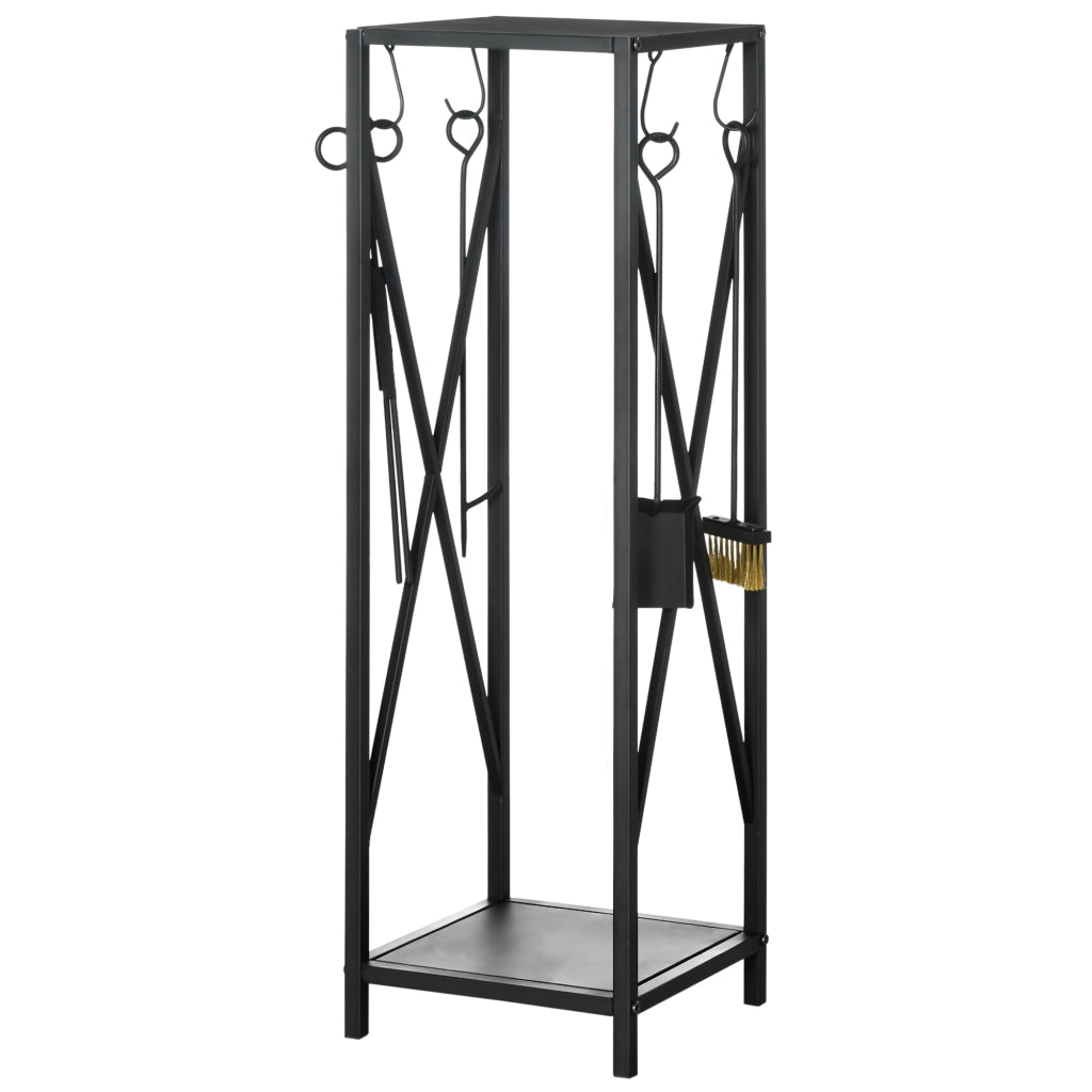 Tavolo portacenere ¨C zephmum ¨C metallo nero 34x34x111 cm