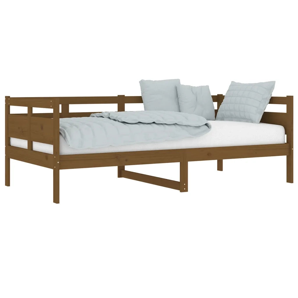 Letto singolo | Letto per adulti | Dormeuse Ambra in Legno Massello di Pino 90x190 cm