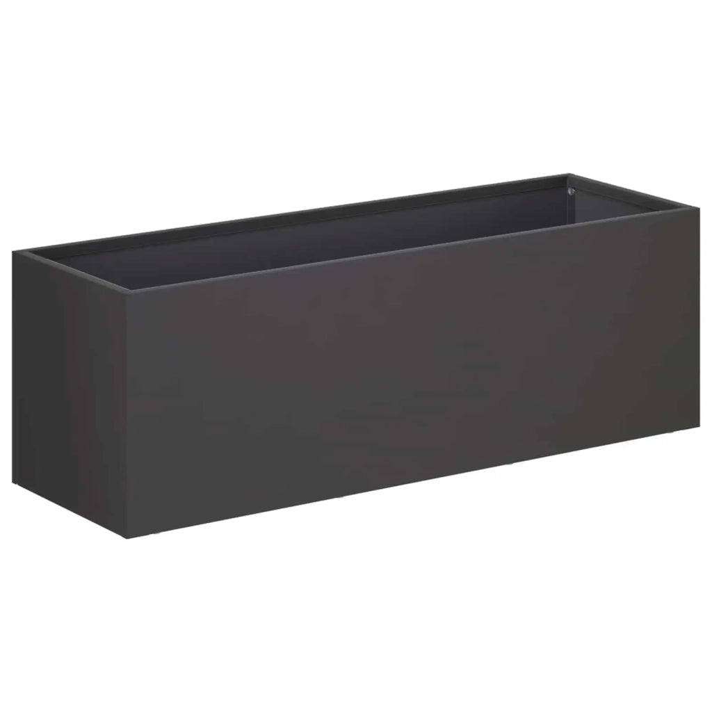 Vaso da giardino 2 pz Nero 40 x 20 x 20 cm 8005135