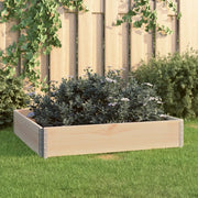 Fioriera Rialzata 100x100 cm in Legno Massello di Pino 3055168