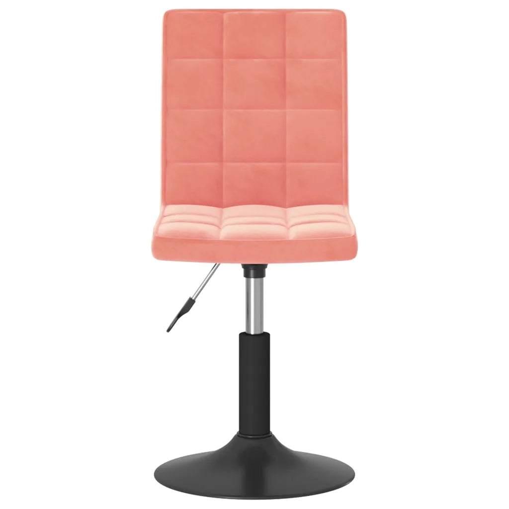 Sedie da Pranzo Girevoli 6 pz Rosa in Velluto 3089305