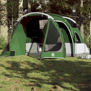 Tenda da Campeggio a Tunnel per 4 Persone Verde Impermeabile 94743