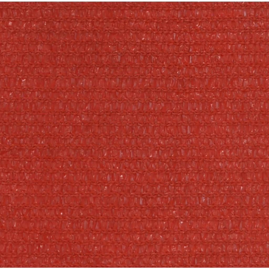 Vela ombreggiante/ombrellone 160 g/m² rosso 3,5 x 5 m HDPE 02_0009261